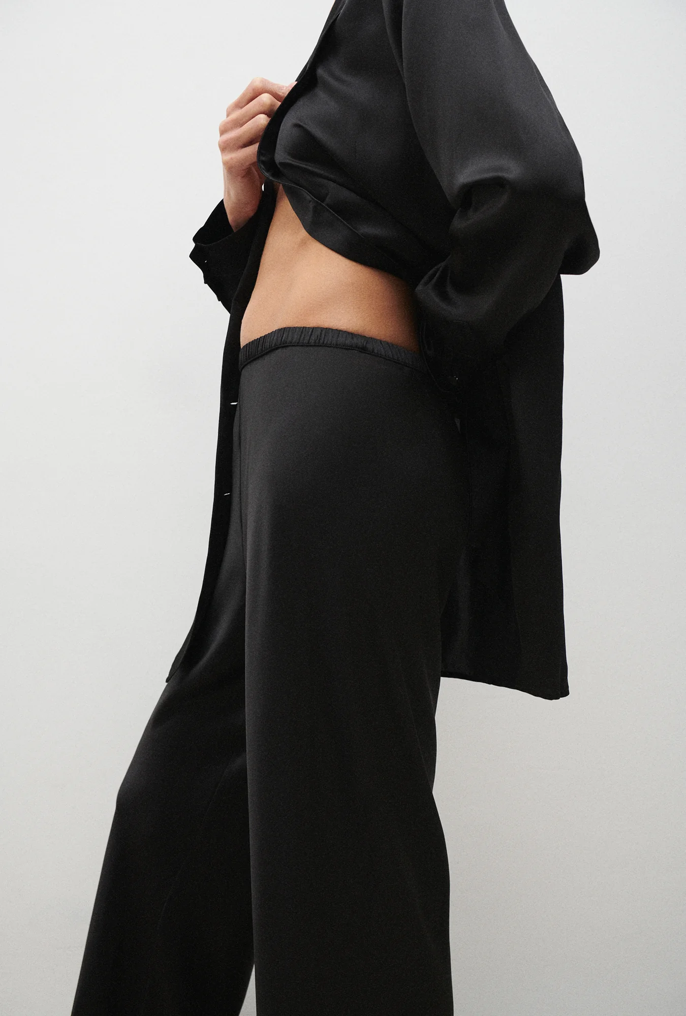 Bias Cut Pants Black - Image 3