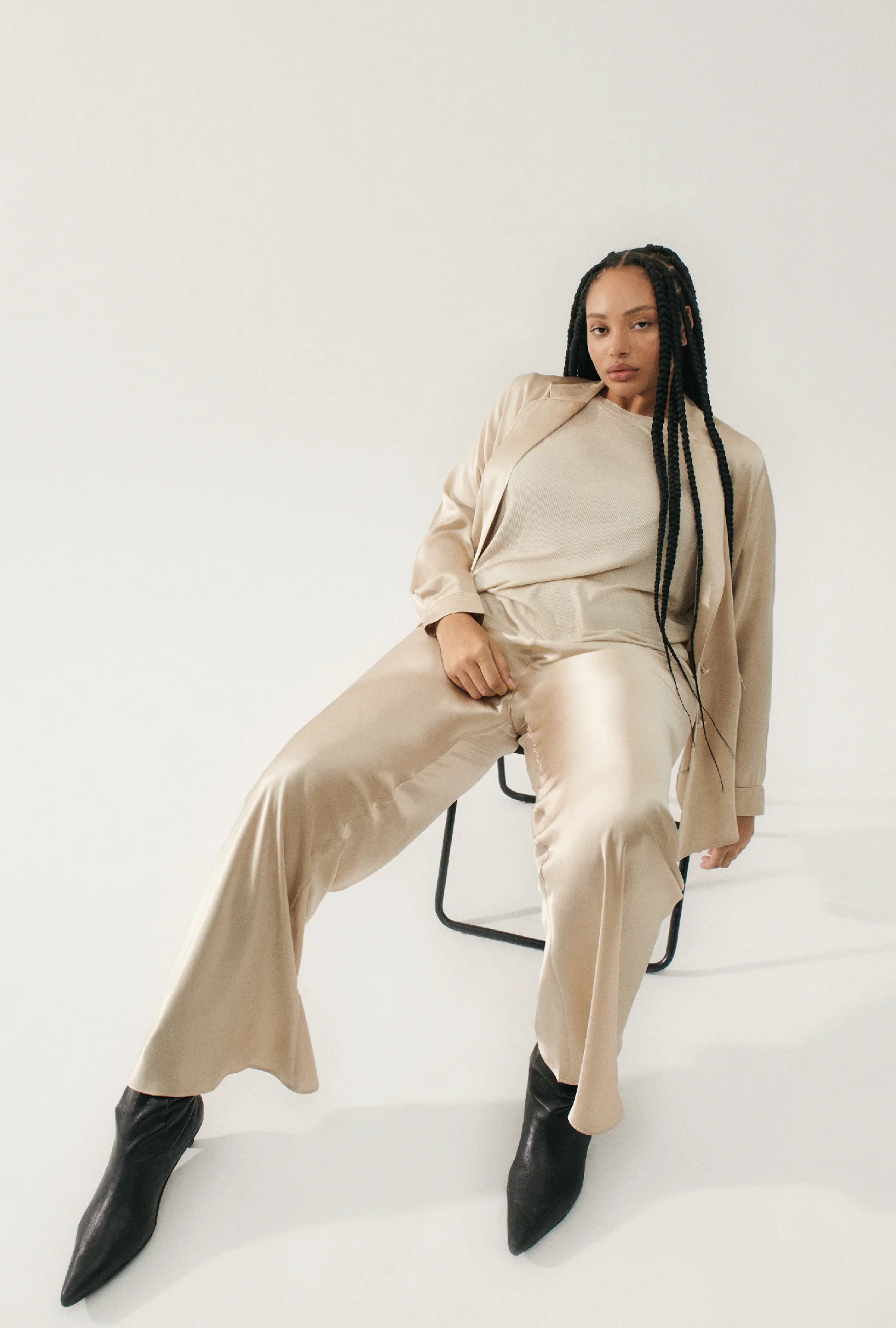 Bias Cut Pants Hazelnut - Image 4