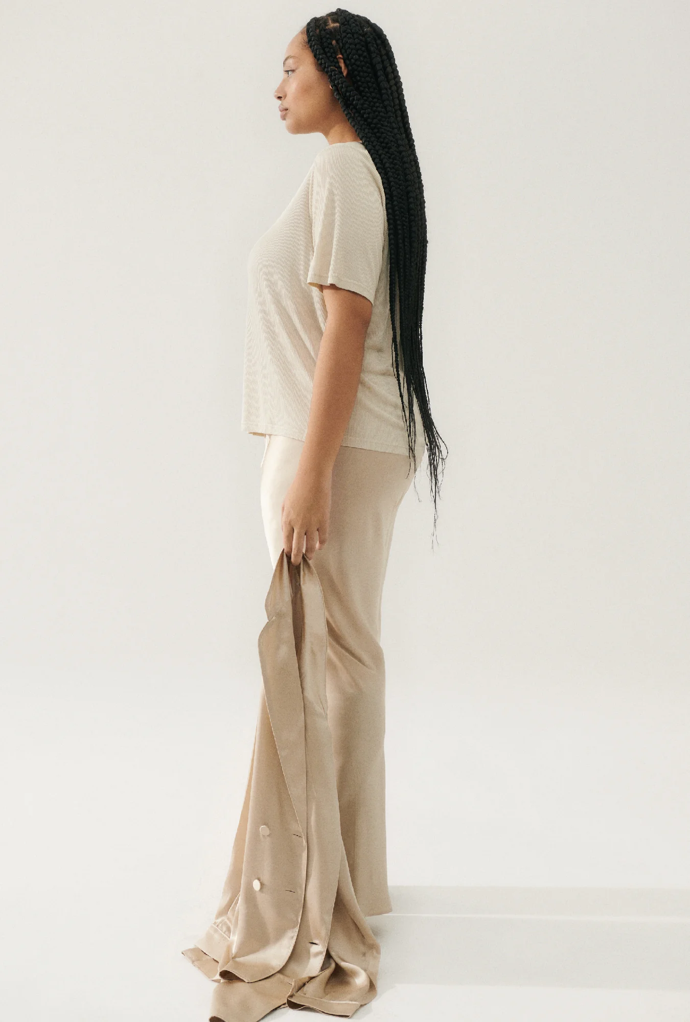 Bias Cut Pants Hazelnut - Image 5