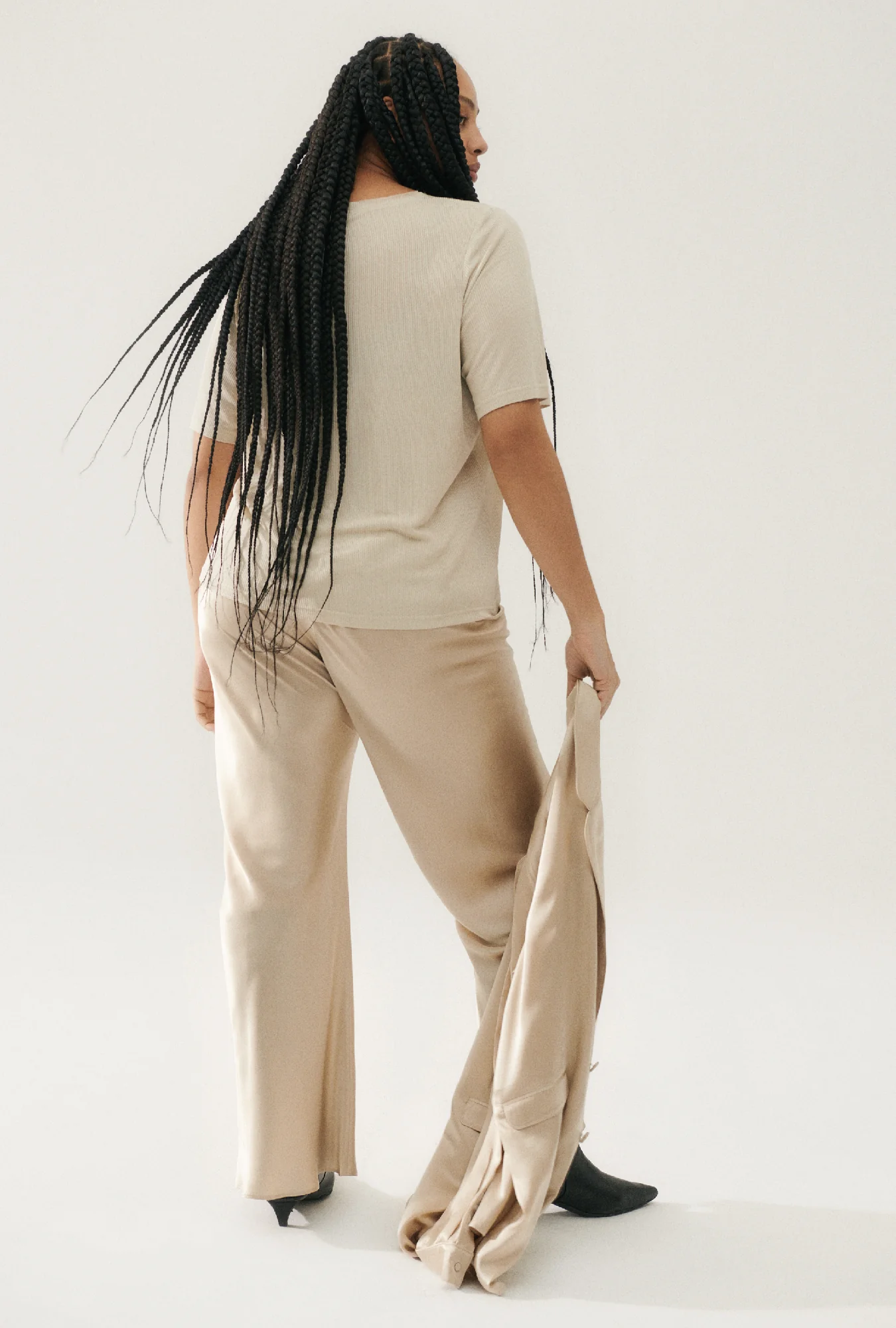 Bias Cut Pants Hazelnut - Image 6