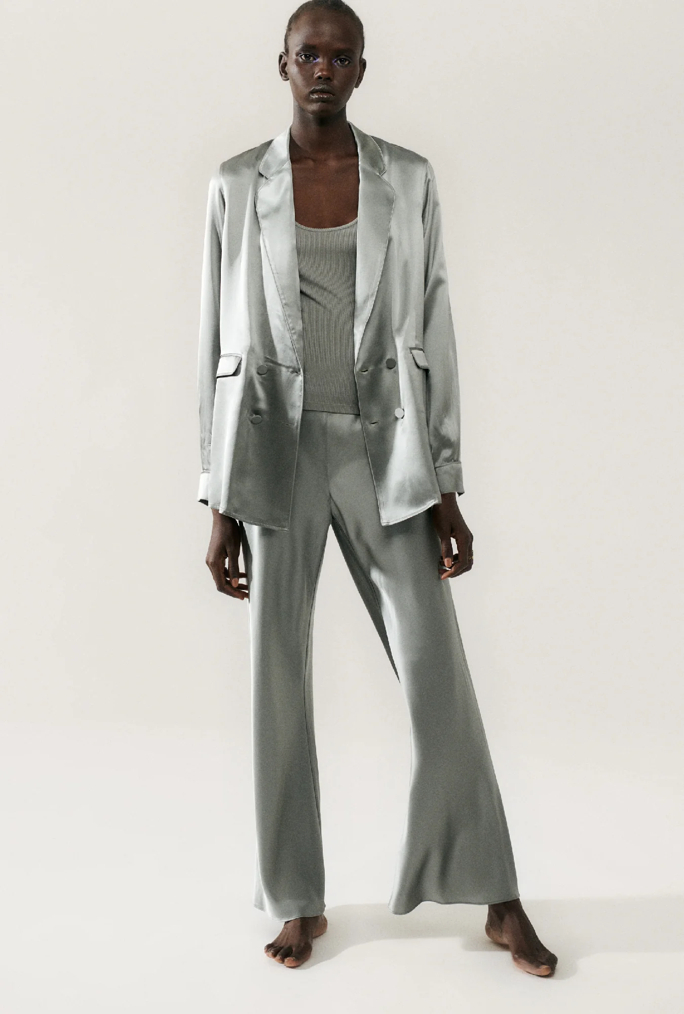 Bias Cut Pants Moon - Image 3