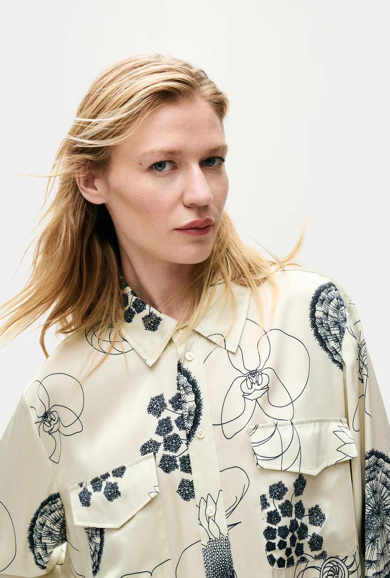 Boyfriend Shirt Fibonacci Off-White - Image 3