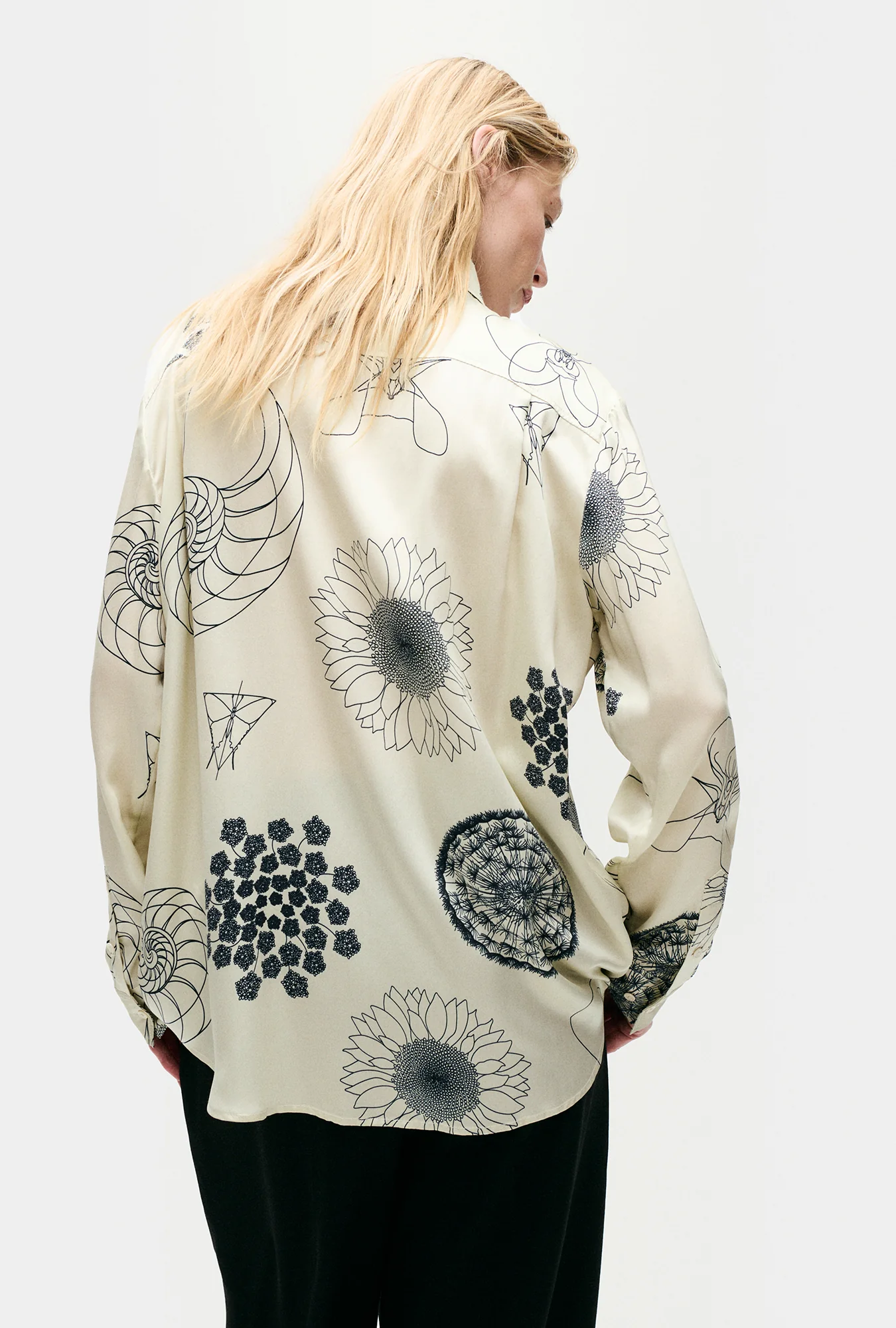 Boyfriend Shirt Fibonacci Off-White - Image 5
