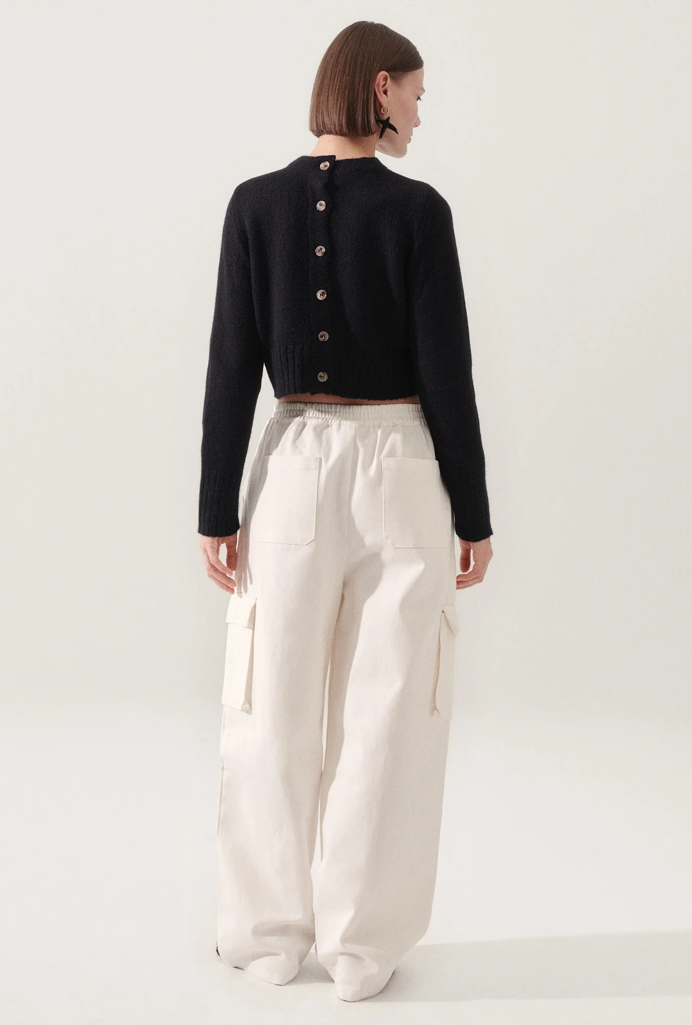 Canvas Cargo Pants Natural - Image 3