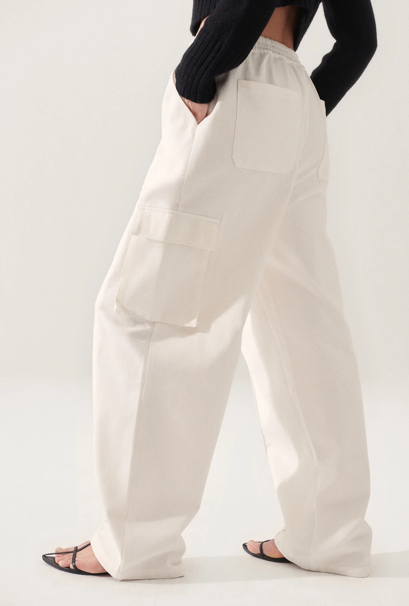 Canvas Cargo Pants Natural - Image 5