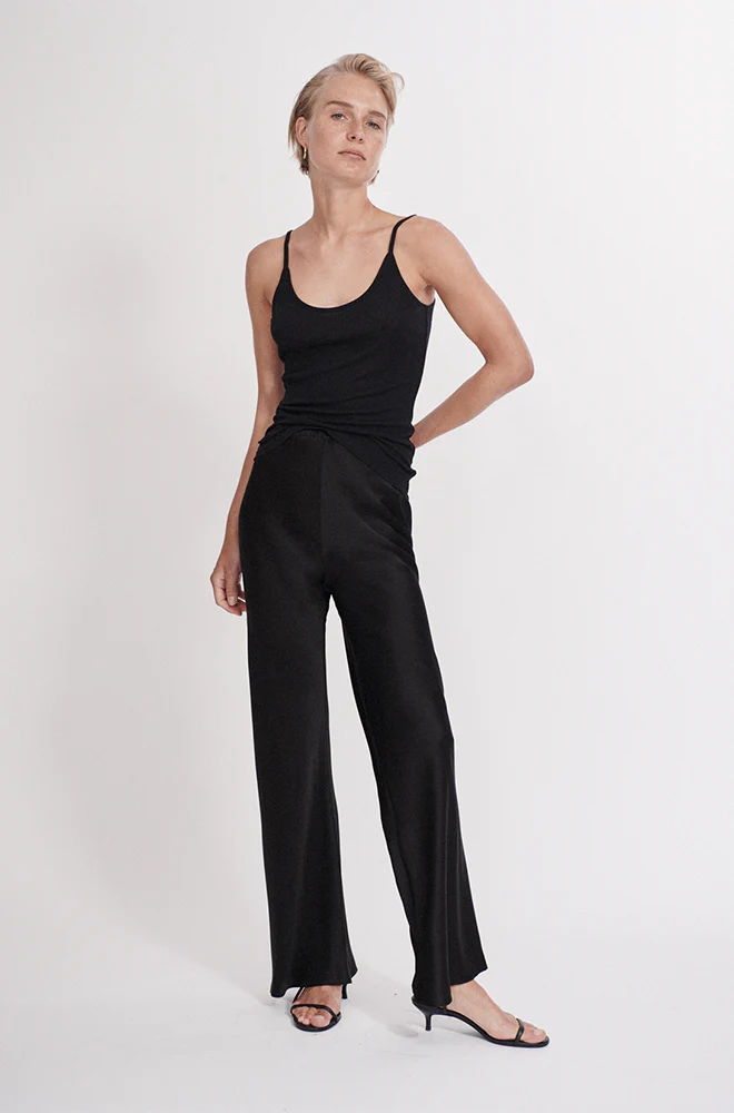 Ribbed Cami Black - Image 3