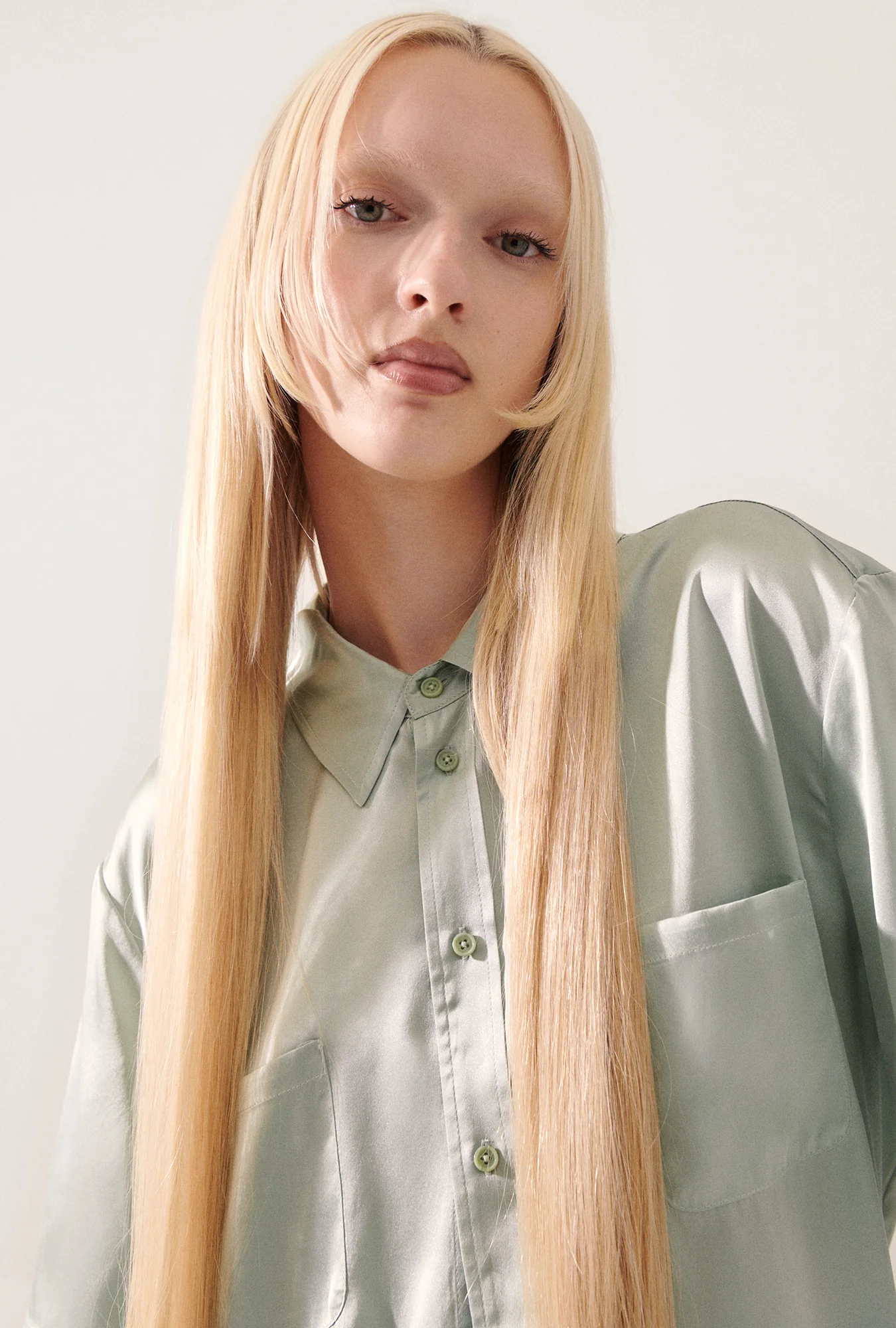 Short Sleeve Boyfriend Shirt Alabaster - Image 4