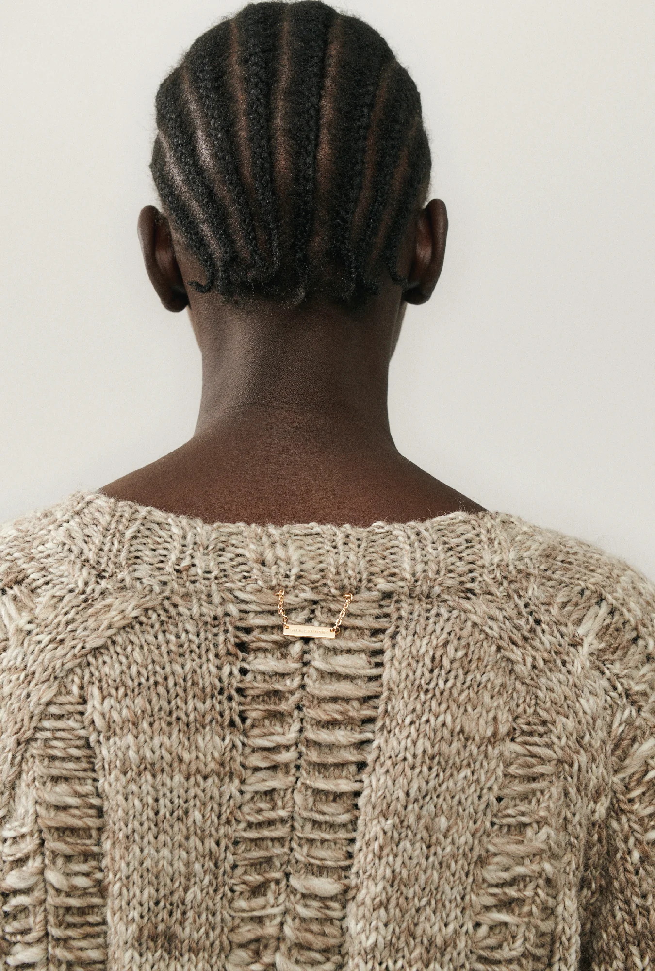 The Big G Cardigan Natural Brown - Image 5