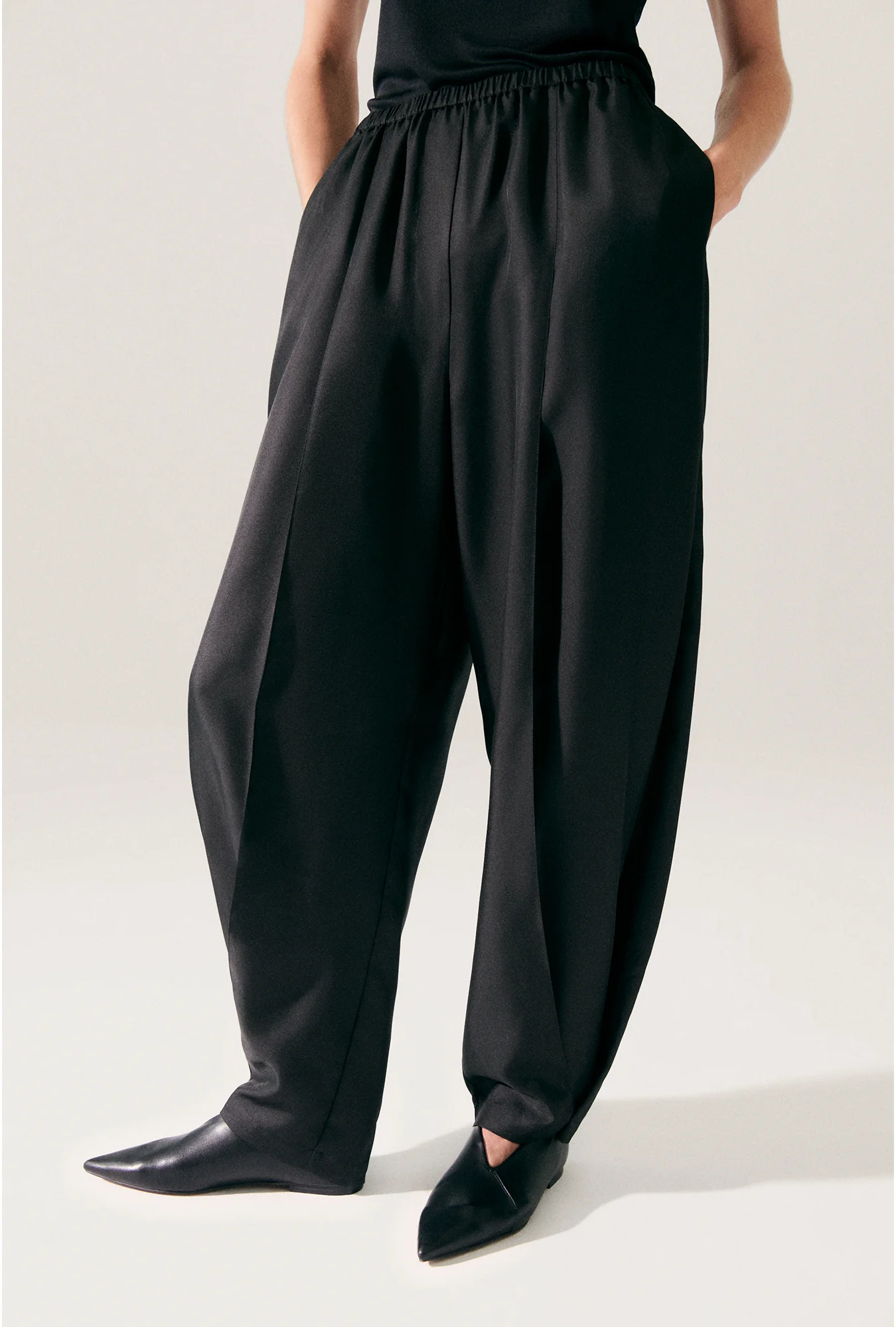 Twill Harem Pants Black - Image 6